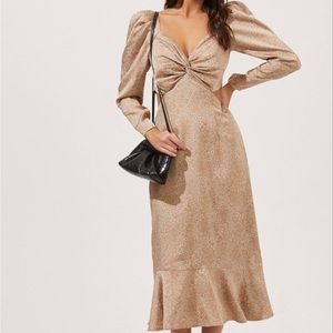 NEW! ASTR The Label midi long sleeve dress